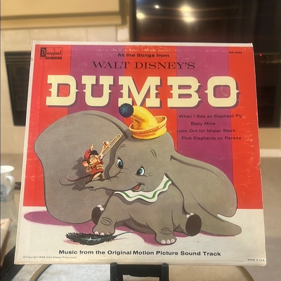 Walt Disney’s Dumbo – Original Motion Picture Soundtrack LP (1959) - Picture 2 of 13